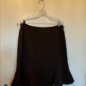 Jones New York Chocolate A-Line Skirt